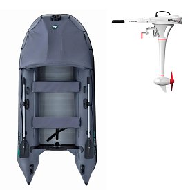 Člun GLADIATOR ACTIVE C330AL dark grey- nafukovací člun s hliníkovou podlahou