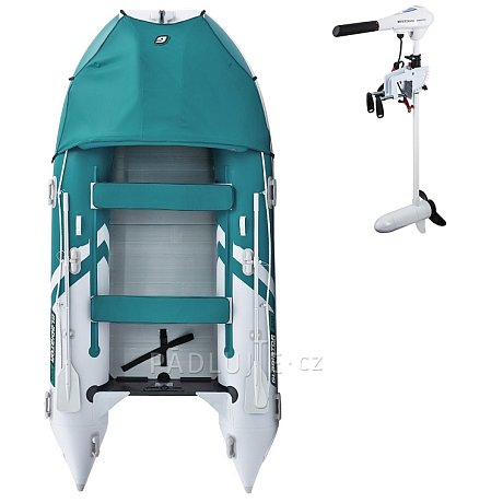 Člun GLADIATOR ACTIVE C420AL sea green - nafukovací člun s hliníkovou podlahou