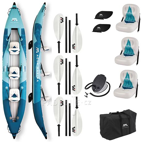 Kajak AQUA MARINA BETTA 475 Blue 2026 - třímístný nafukovací kajak