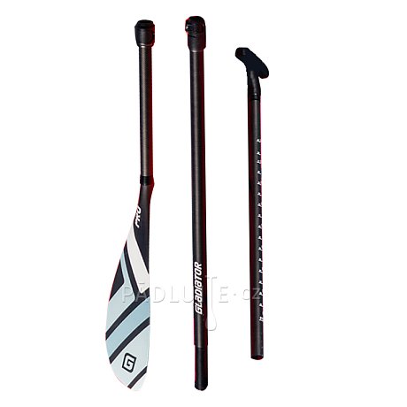 Pádlo GLADIATOR PRO 3-dílné karbonové nastavitelné pro paddleboard