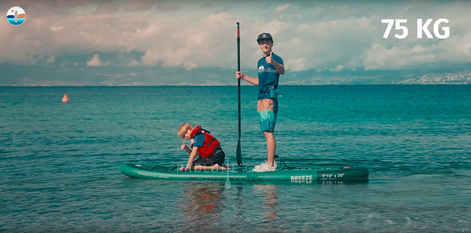 AQUA MARINA BREEZE 9'10 Silver tree, MONSTER 12'0 Sky Glider 2026 - Rodinná sada nafukovacích paddleboardů