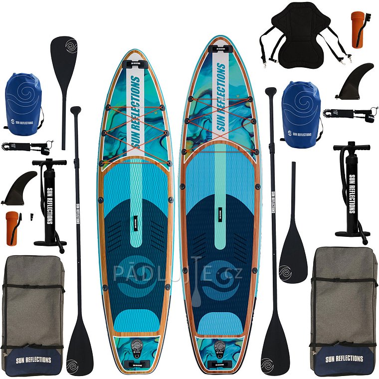 SUN REFLECTIONS M 10'8'' MINICOMBO, SUN REFLECTIONS XXL 11'6'' COMBO - rodinná sada paddleboardů