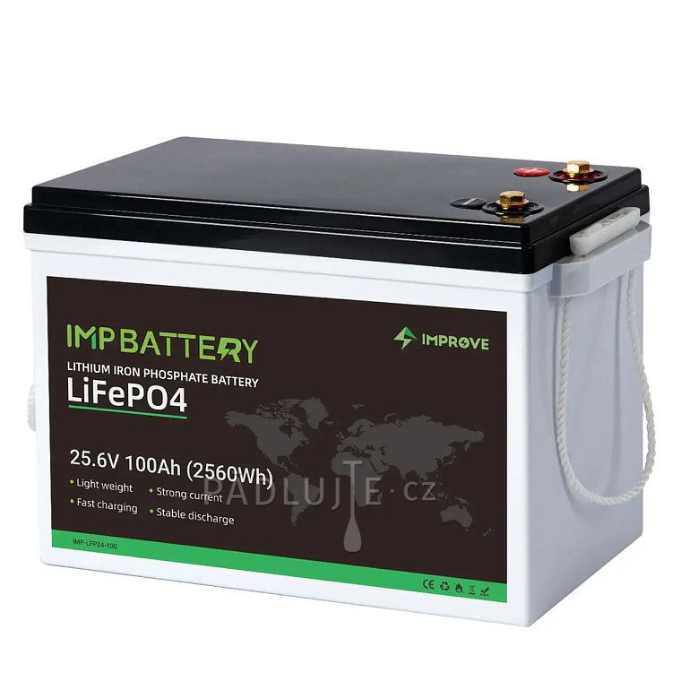 Baterie IMPROVE 100Ah 25.6V LiFePO4 Bluetoth