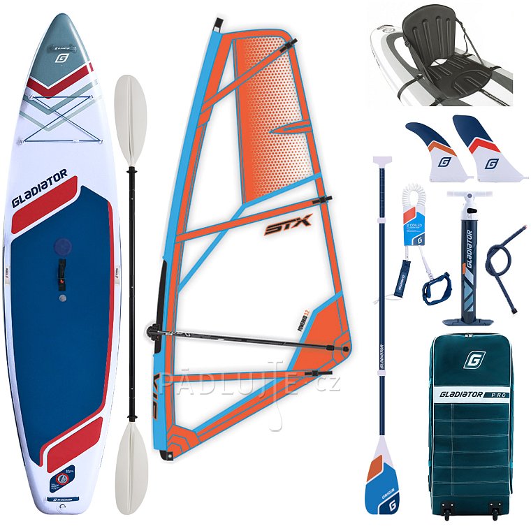 Paddleboard GLADIATOR WindSUP 11'6 2026 komplet s plachtou - nafukovací paddleboard, windsurfing i kajak