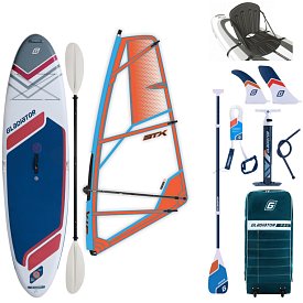 Paddleboard GLADIATOR WindSUP 10'7  2026 komplet s plachtou - nafukovací paddleboard, windsurfing i kajak