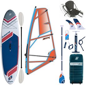 Paddleboard GLADIATOR WindSUP 10'7  2026 komplet s plachtou - nafukovací paddleboard, windsurfing i kajak