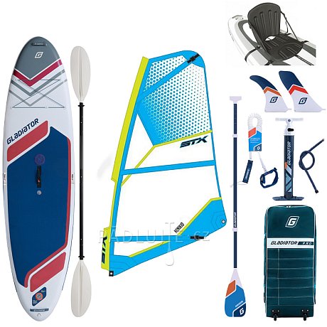Paddleboard GLADIATOR WindSUP 10'7  2026 komplet s plachtou - nafukovací paddleboard, windsurfing i kajak