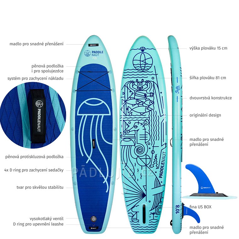 Paddleboard PADDLENAUT JELLO 10'8'' MINICOMBO 2026 - nafukovací