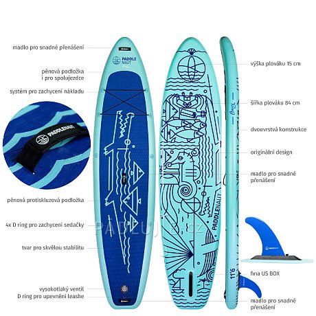Paddleboard PADDLENAUT CROCO 11'6'' COMBO 2026 - nafukovací