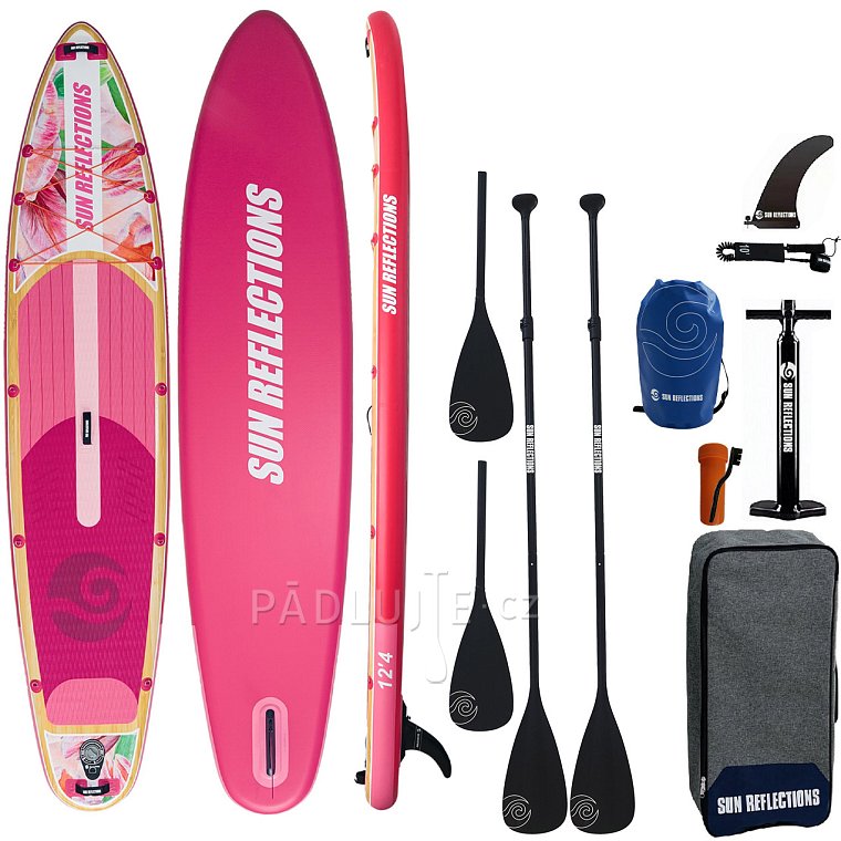 Paddleboard SUN REFLECTIONS MULTI 12'4'' MINICOMBO Suft Blush - nafukovací