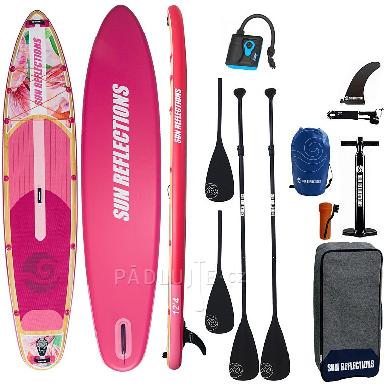 Paddleboard SUN REFLECTIONS MULTI 12'4'' MINICOMBO Suft Blush - nafukovací