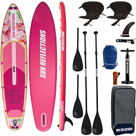Paddleboard SUN REFLECTIONS MULTI 12'4'' MINICOMBO Soft Blush - nafukovací