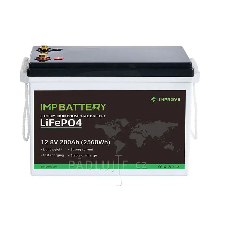 Baterie IMPROVE 200Ah 12.8V  LiFePO4 Bluetooth