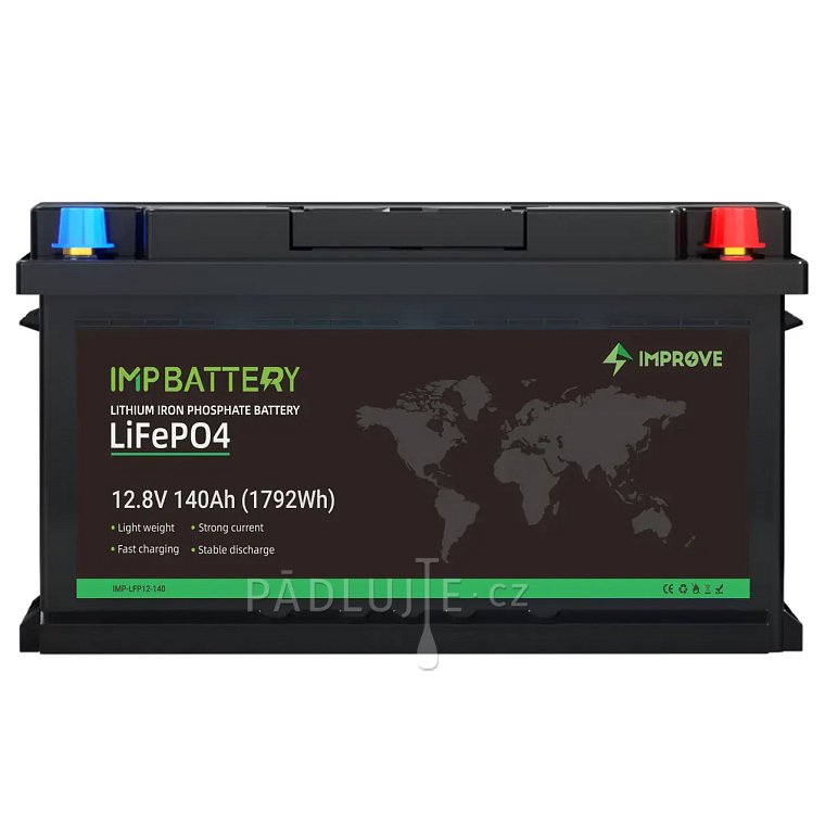Baterie IMPROVE 140Ah 12.8V  LiFePO4 Bluetooth