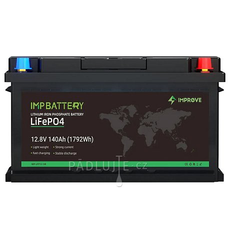 Baterie IMPROVE 140Ah 12.8V  LiFePO4 Bluetooth