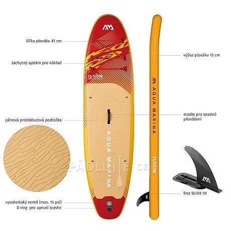 Paddleboard AQUA MARINA FUSION 10'10 Before Sunset 2026 s elektrickou pumpou