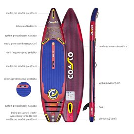 Paddleboard COASTO Regent Odyssey 11'8 - nafukovací