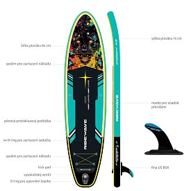 Paddleboard RIDEWAVE Nebula Pard 11'6'' Combo - nafukovací