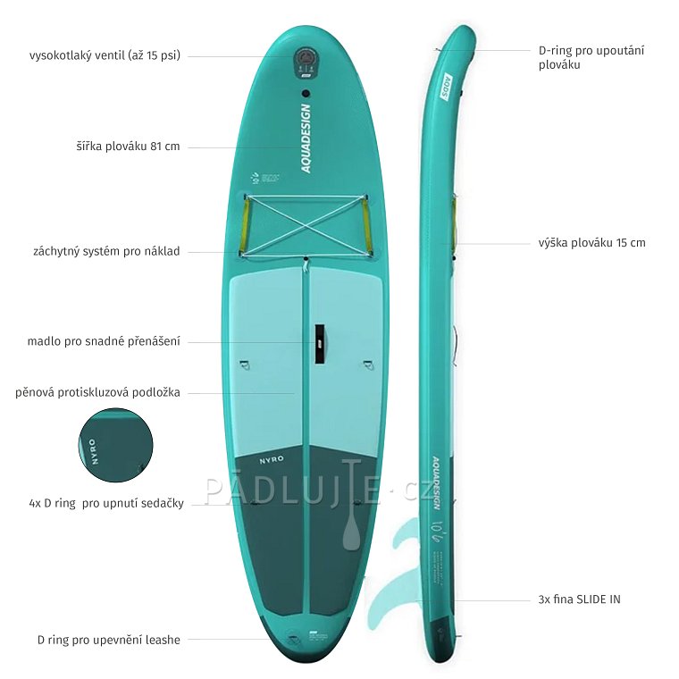 Paddleboard AQUADESIGN Nyro 10'6'' - nafukovací